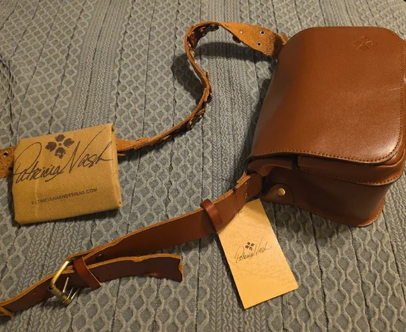 Patricia Nash Cognac Leather Crossbody Bag - Picture 9 of 12